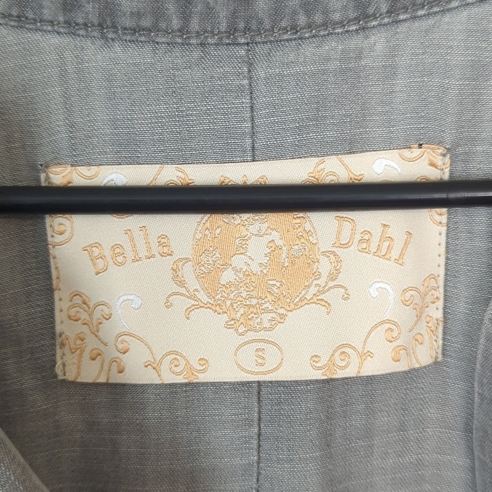 Bella Dahl Shirttail Button Down Grey Wash Tincel Size Small - Picture 2 of 7